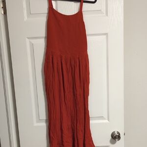 Old Navy Orange Midi Dress